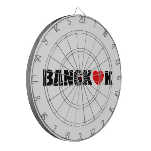 BANGKOK LOPEN DARTBORD (Voorkant Links)
