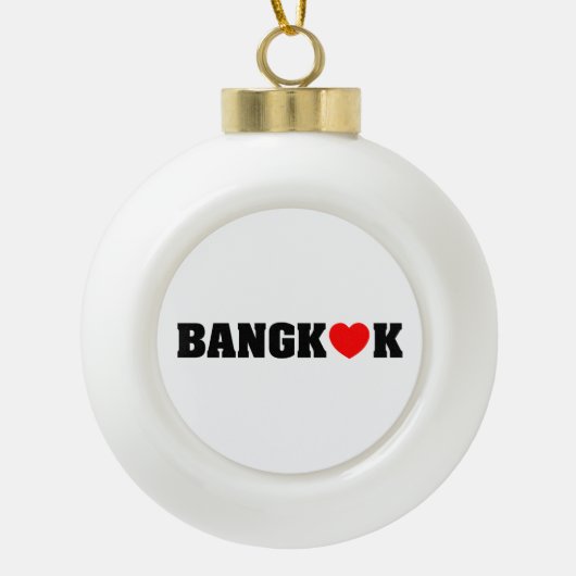 BANGKOK LOPEN KERAMISCHE BAL ORNAMENT (Voorkant)