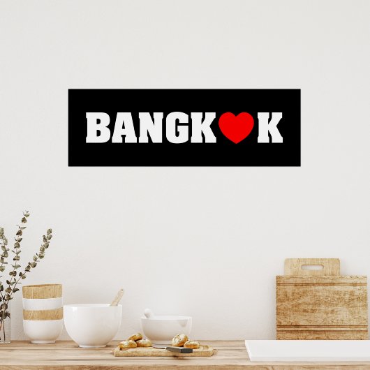 BANGKOK LOPEN POSTER (Keuken)