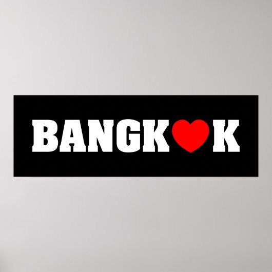 BANGKOK LOPEN POSTER (Voorkant)