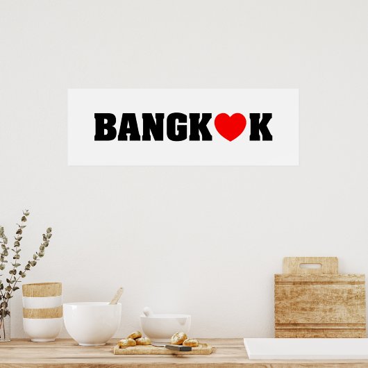 BANGKOK LOPEN POSTER (Keuken)