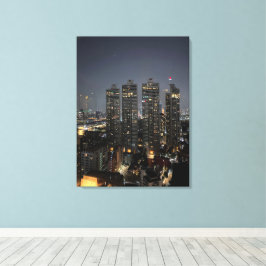 Bangkok nachtleven Fotografie Gift Idee Canvas Afdruk