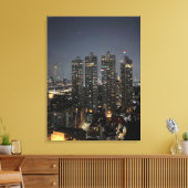 Bangkok nachtleven Fotografie Gift Idee Canvas Afdruk (Insitu (Woonkamer))
