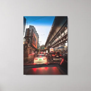 Bangkok nog steeds in leven fotografie van het lev canvas afdruk