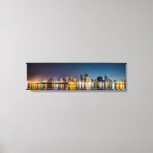 Bangkok Panoramic Skyline Uitzicht at Night Canvas (Voorkant)