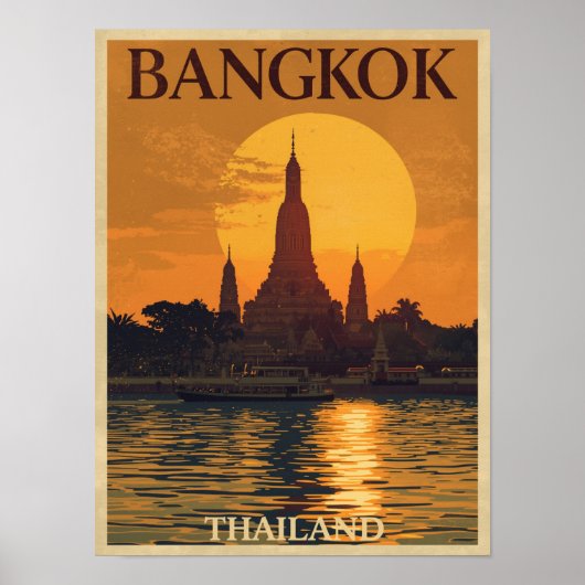  Bangkok reizen Poster (Voorkant)