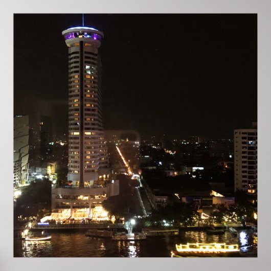 Bangkok 's Nachts Poster (Voorkant)