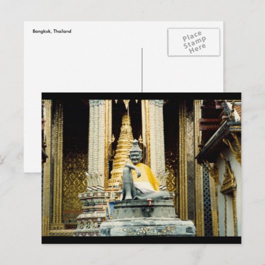 bangkok shrine standbeeld briefkaart (Voorkant / Achterkant)