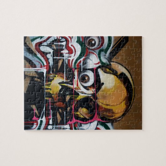 Bangkok Skull Graffiti Legpuzzel (Horizontaal)