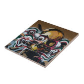 Bangkok Skull Graffiti Tegeltje (Zijkant)
