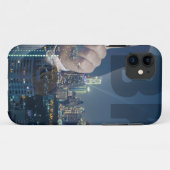 Bangkok skyline bij nachtpanorama Case-Mate iPhone case (Achterkant (horizontaal))