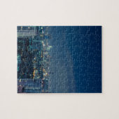 Bangkok skyline bij nachtpanorama legpuzzel (Horizontaal)