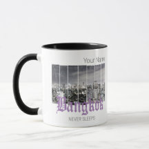 Bangkok Skyline  BKK Retro Thailand Design