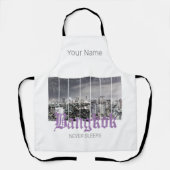 Bangkok Skyline  BKK Retro Thailand Design Schort (Voorkant)