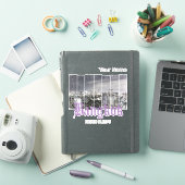 Bangkok Skyline BKK Retro Thailand Design Sticker (iPad Cover)