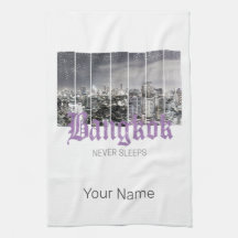 Bangkok Skyline  BKK Retro Thailand Design