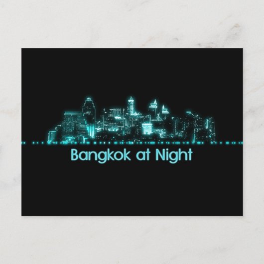 Bangkok Skyline Briefkaart (Voorkant)