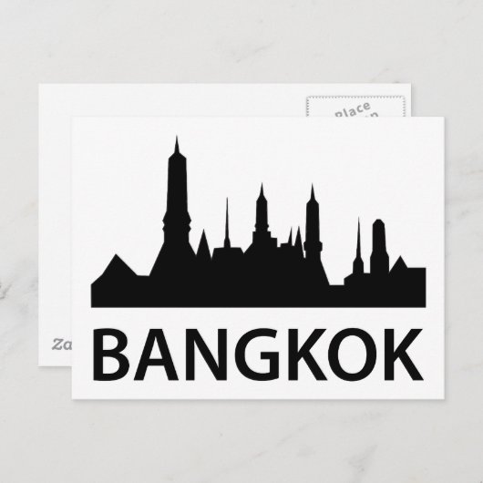 Bangkok Skyline Briefkaart (Voorkant / Achterkant)