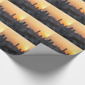 Bangkok skyline sunset panorama background cadeaupapier (Hoek)