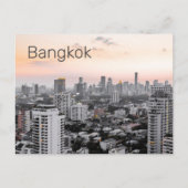 Bangkok Skyline Sunset Panorama BKK Thailand Feestdagenkaart (Voorkant)