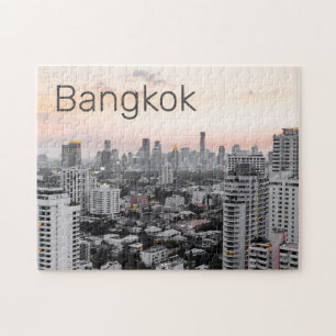 Bangkok Skyline Sunset Panorama BKK Thailand Legpuzzel