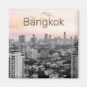 Bangkok Skyline Sunset Panorama BKK Thailand Magneet (Voorkant)