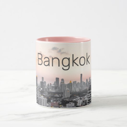 Bangkok Skyline Sunset Panorama BKK Thailand Mok (Midden)