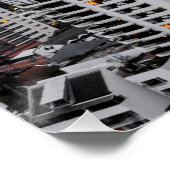 Bangkok Skyline Sunset Panorama BKK Thailand Perfect Poster (Hoek)