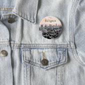 Bangkok Skyline Sunset Panorama BKK Thailand Ronde Button 5,7 Cm (In situ)