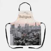 Bangkok Skyline Sunset Panorama BKK Thailand Schort (Voorkant)