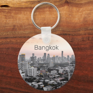 Bangkok Skyline Sunset Panorama BKK Thailand Sleutelhanger