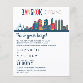 BANGKOK Skyline Wedding Invitation Budget