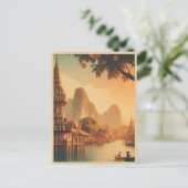  Bangkok stad skyline Thailand reisgeschenken Briefkaart (Staand voorkant)