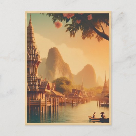  Bangkok stad skyline Thailand reisgeschenken Briefkaart (Voorkant)