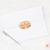 Bangkok Stamp Ronde Sticker (Envelop)