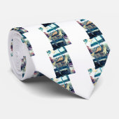 Bangkok straatvoedsel barbeque met slagers stropdas (Opgerold)