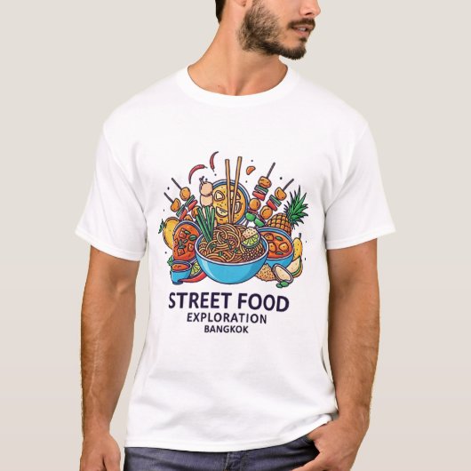BANGKOK STREET FOOD EXPLORATION T-SHIRT (Voorkant)