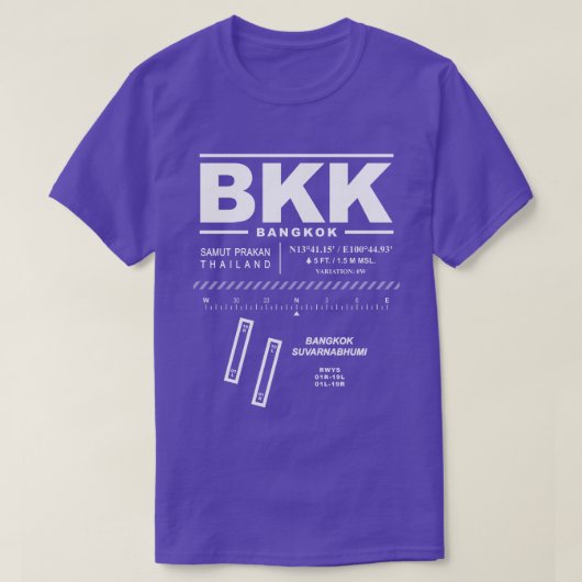 Bangkok / Suvarnabhumi Airport BKK T-shirt (Design voorkant)