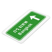 Bangkok ⚠ Thai verkeersbord ⚠ Magneet (Linkerzijde)