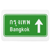 Bangkok ⚠ Thai verkeersbord ⚠ Magneet (Horizontaal)