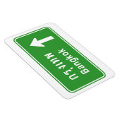 Bangkok ⚠ Thai verkeersbord ⚠ Magneet (Rechterzijde)