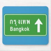 Bangkok ⚠ Thai verkeersbord ⚠ Muismat (Voorkant)
