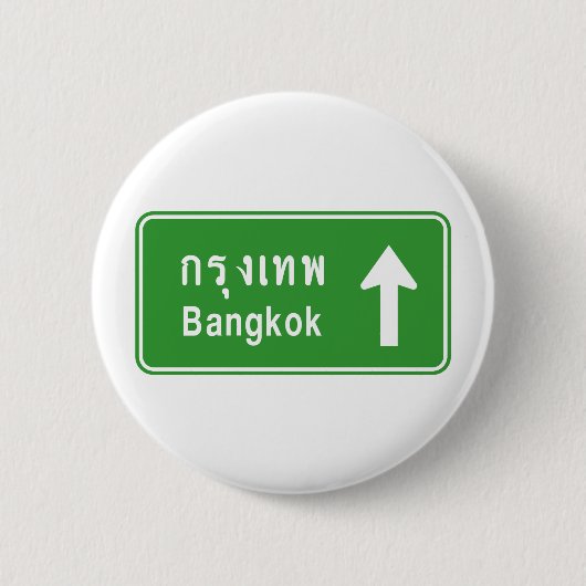 Bangkok ⚠ Thai verkeersbord ⚠ Ronde Button 5,7 Cm (Voorkant)