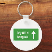 Bangkok ⚠ Thai verkeersbord ⚠ Sleutelhanger (Voorkant)