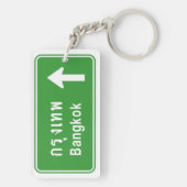 Bangkok ⚠ Thai verkeersbord ⚠ Sleutelhanger (achterkant)