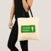 Bangkok ⚠ Thai verkeersbord ⚠ Tote Bag (Voorkant (product))
