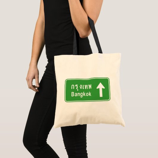 Bangkok ⚠ Thai verkeersbord ⚠ Tote Bag (Voorkant (product))