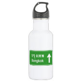 Bangkok ⚠ Thai verkeersbord ⚠ Waterfles (Voorkant)