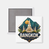 Bangkok Thailand Avontuur Magneet (Voorkant / Achterkant)