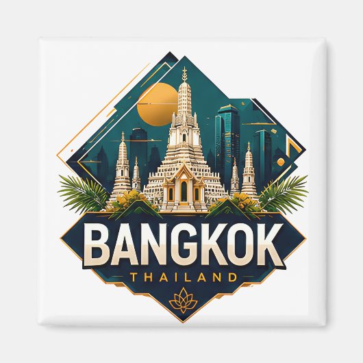 Bangkok Thailand Avontuur Magneet (Voorkant)